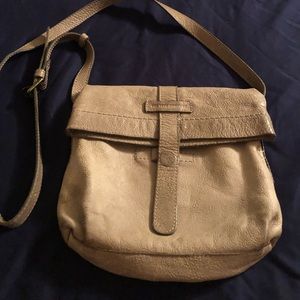 Cute shabby chic, distressed leather Frye crossbody purse.